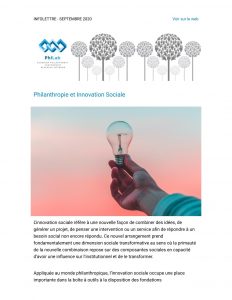 Philanthropie et Innovation Sociale