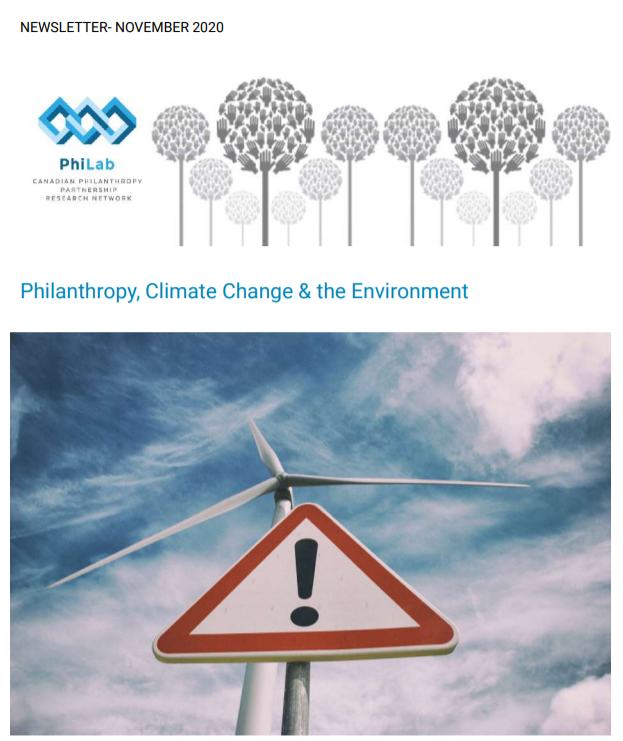 Philanthropy, climate change & the environment