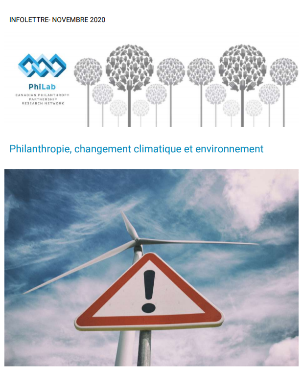 Philanthropie, changement climatique et environnement