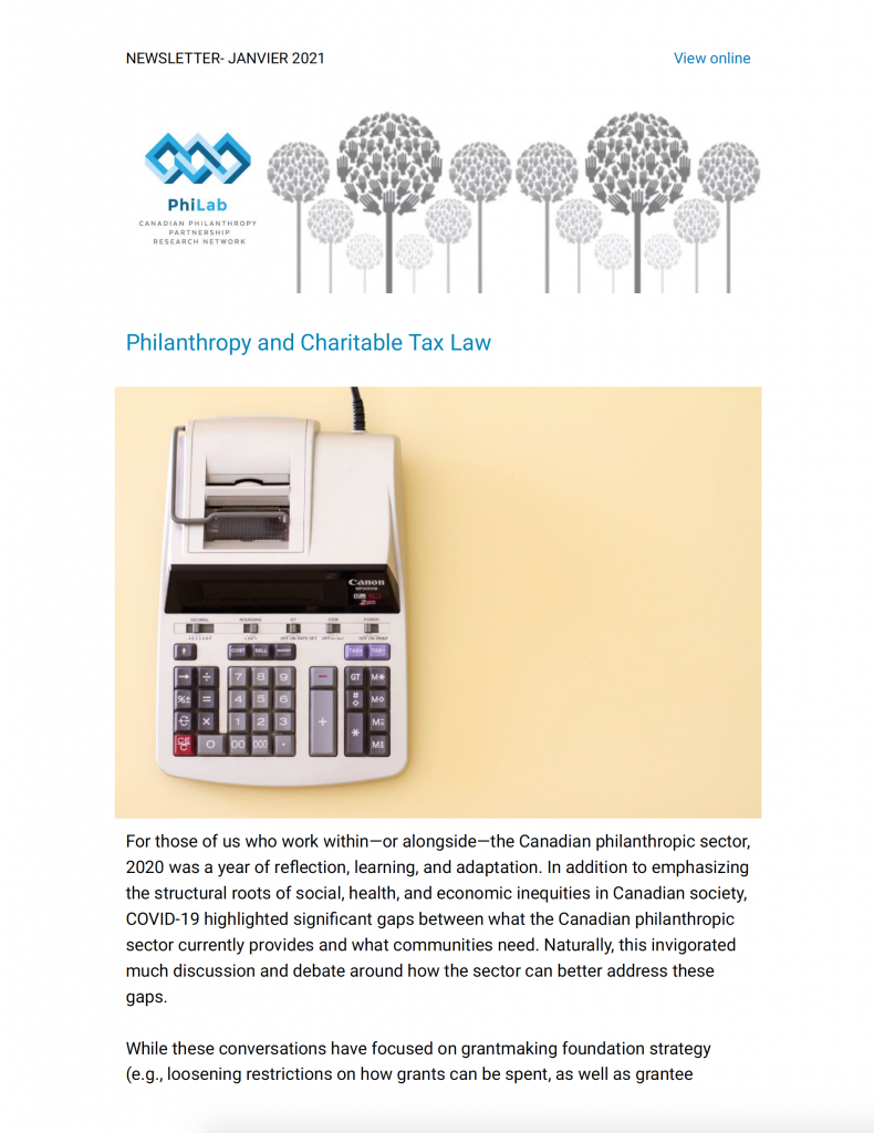 Philanthropy and Charitable Tax Law