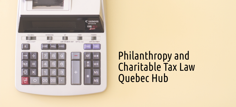 Philanthropy and Charitable Tax Law