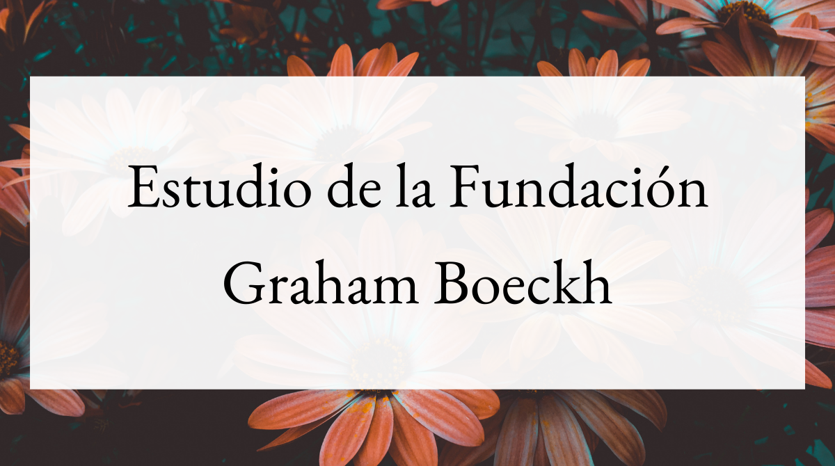 Estudio de la Fundación Graham Boeckh